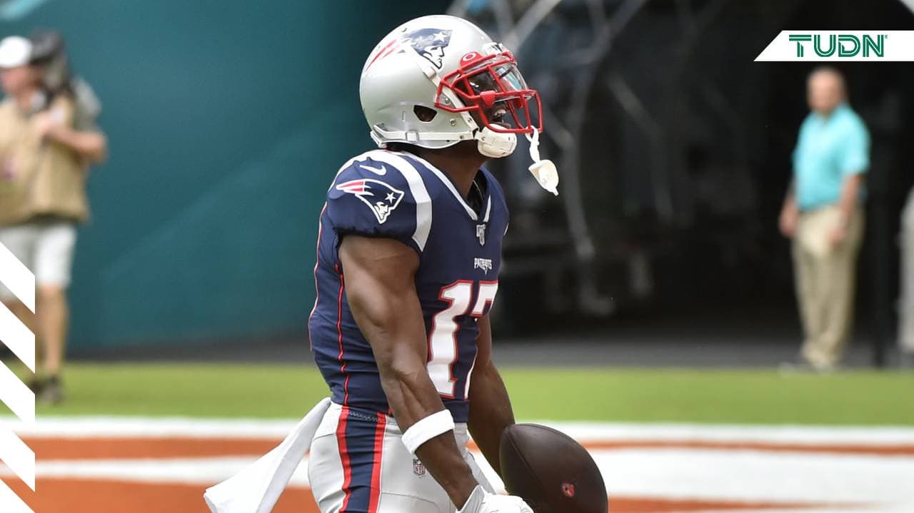 El receptor fue cortado por los Patriots.