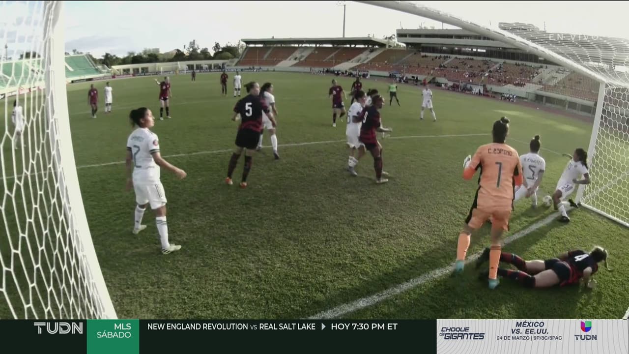 ¡La sacó en la línea! Talia estuvo a nada del doblete sobre el Tri