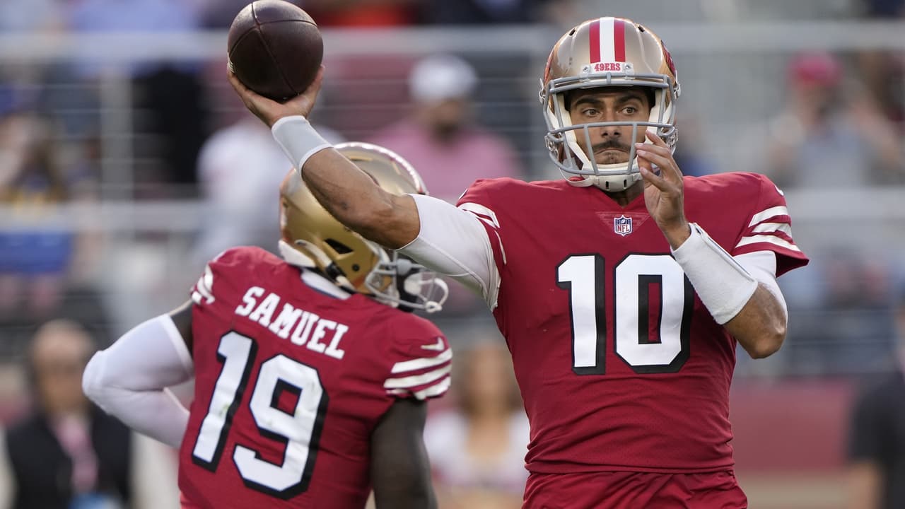Jimmy Garappolo, mariscal de campo de San Francisco 49ers.