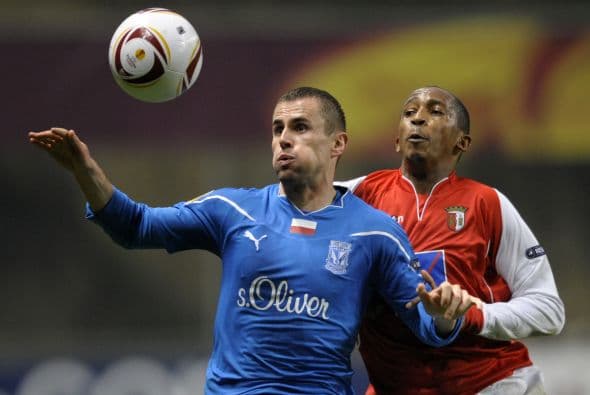Otro equipo luso, el Braga, recibió al Lech Poznan.