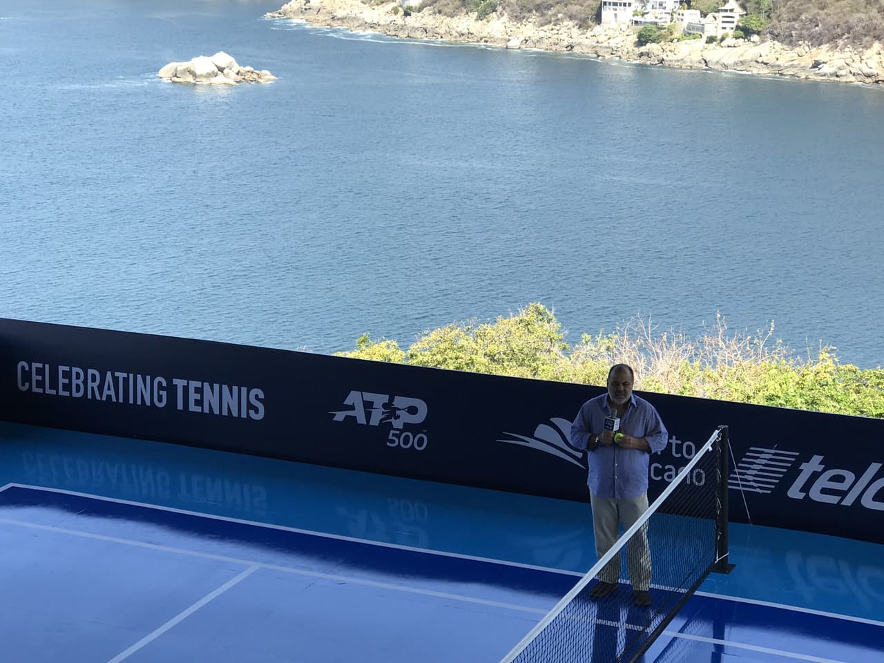 El directo del Abierto Mexicano, Raúl Zurutuza, dio algunas palabras de bienvenida para iniciar con el evento.