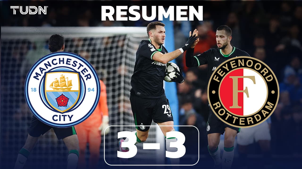 Resumen | Feyenoord le empató al Manchester City en un partido espectacular