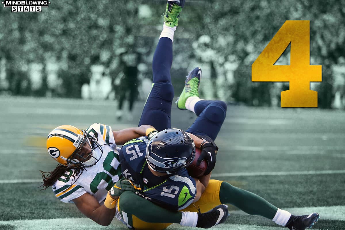 Recuperándose de la derrota en playoffs... Los Packers desperdiciaron una ventaja de 19-7 en el último cuarto del Campeonato NFC 2014. 16 equipos han dejado ir una ventaja de dos dígitos en el último cuarto de playoffs. De los primeros 14, sólo cuatro llegaron a playoffs la siguiente temporada, y sólo ocho han tenido récord ganador el siguiente año.