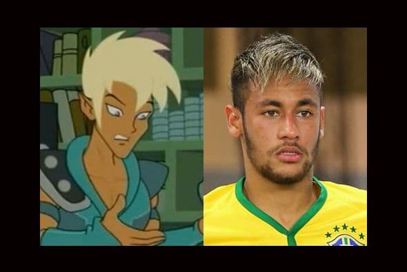Mismo caso que el de Neymar quien solo necesitaría una camisa ochentera para llegar al Halloween vestido de Sander de la Casa de los Dibujos. (Foto: Twitter)