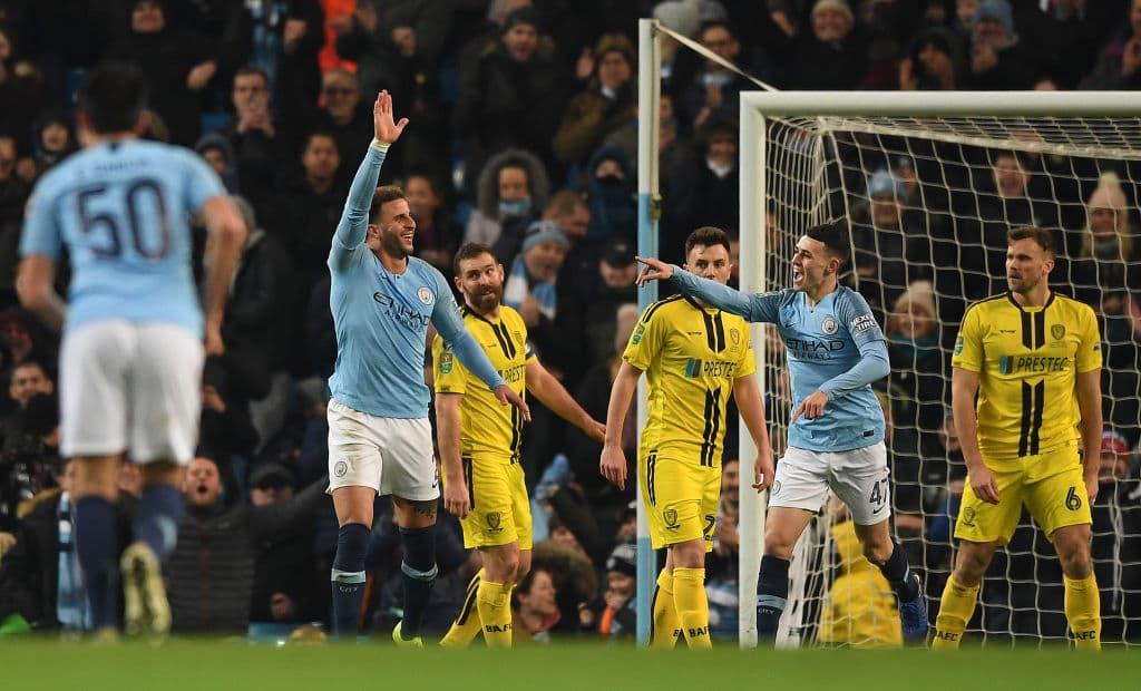 Y hasta los defensas querían salpicarse de la fiesta. Kyle Walker, defensa central del equipo de los Citzens, alcanzaría una tajada de pastel.