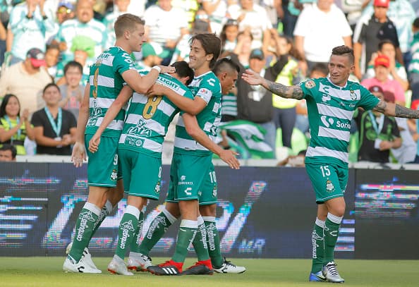 Carlos Orrantia marcó su octavo gol en el fútbol mexicano, primero con Santos, después de 47 meses. Su último gol fue con Toluca ante Pumas el 17 de septiembre del 2014.