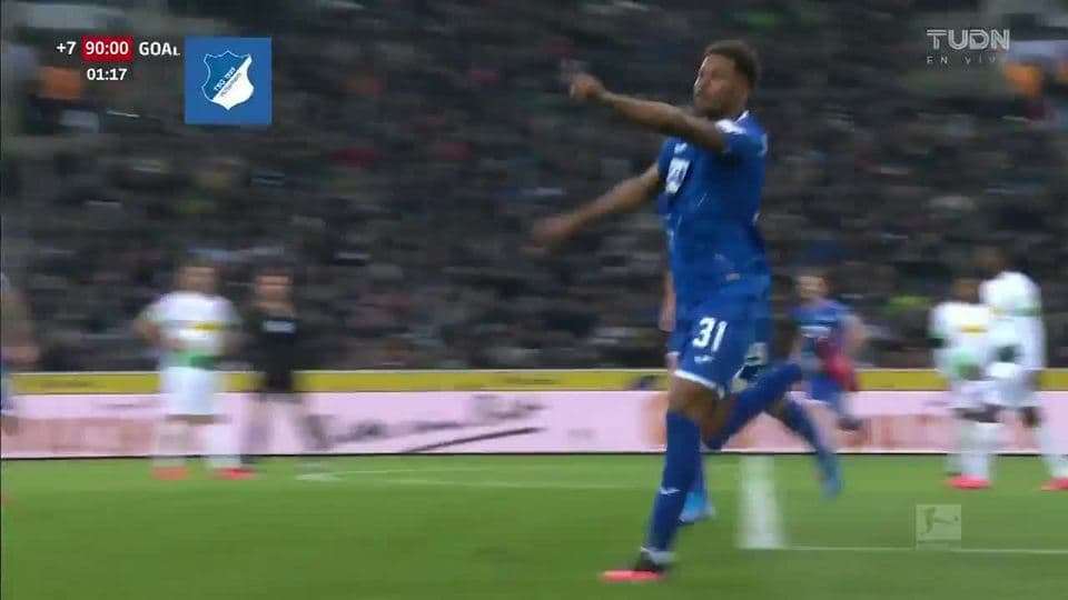¡GOOOL! Lucas Ribeiro anota para TSG 1899 Hoffenheim