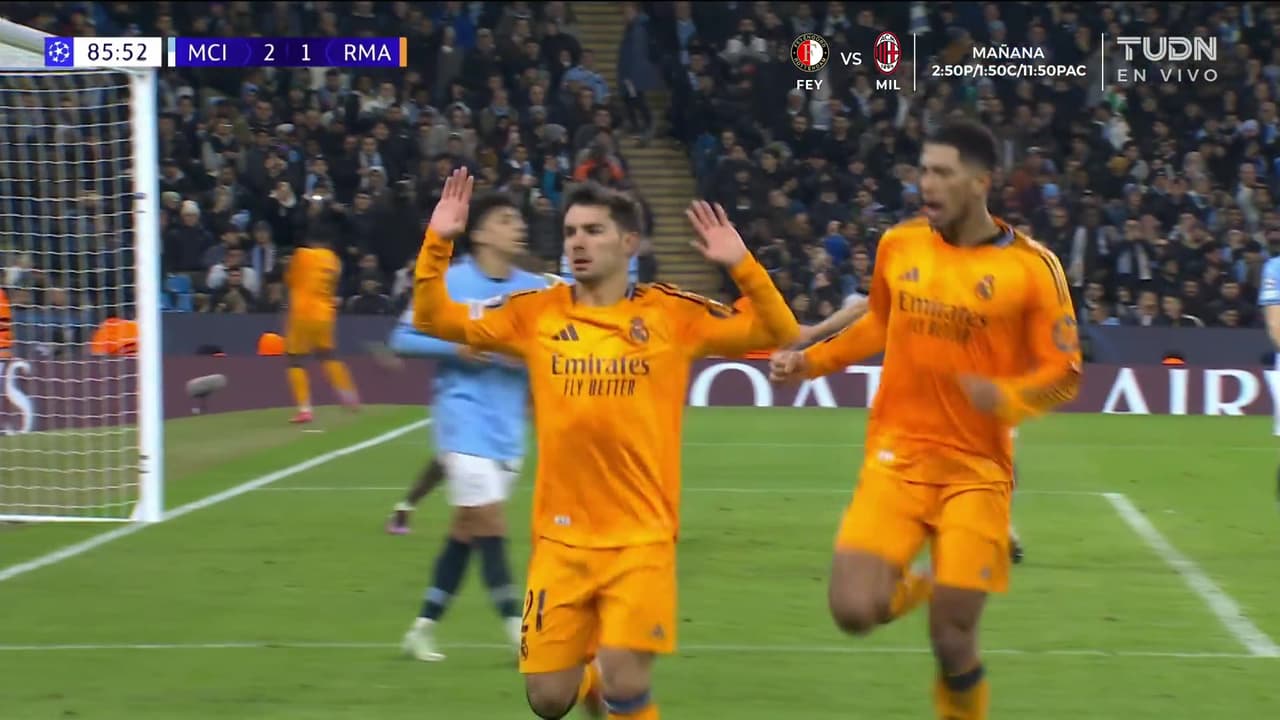 ¡Gol del Real Madrid! Brahim empata sobre la hora y se desata la locura