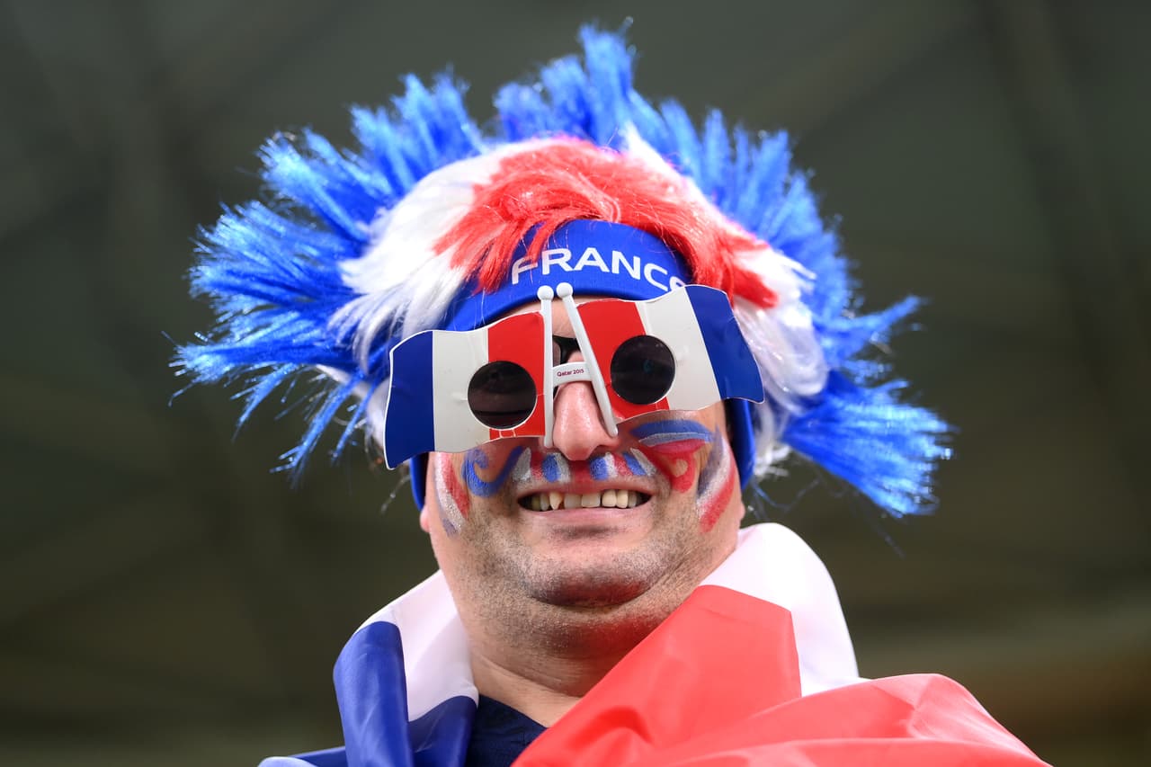 Los franceses, como siempre coloridos.