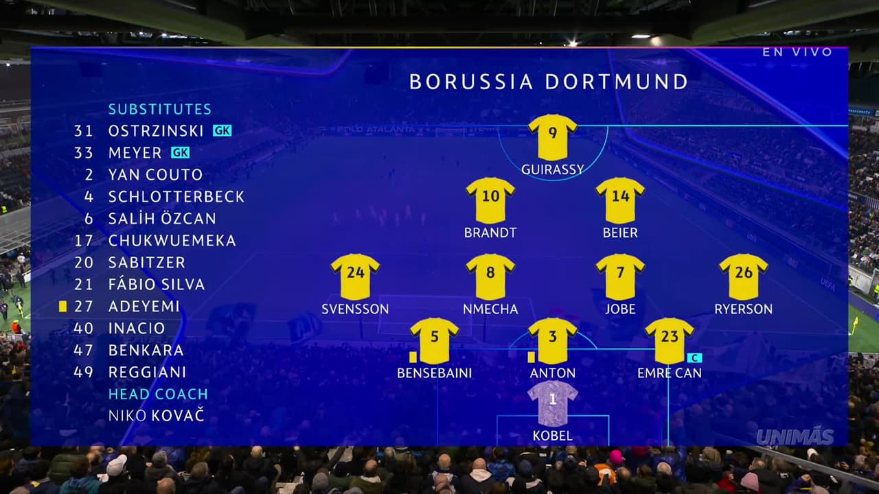 Atalanta vs. Borussia Dortmund - Game Highlights