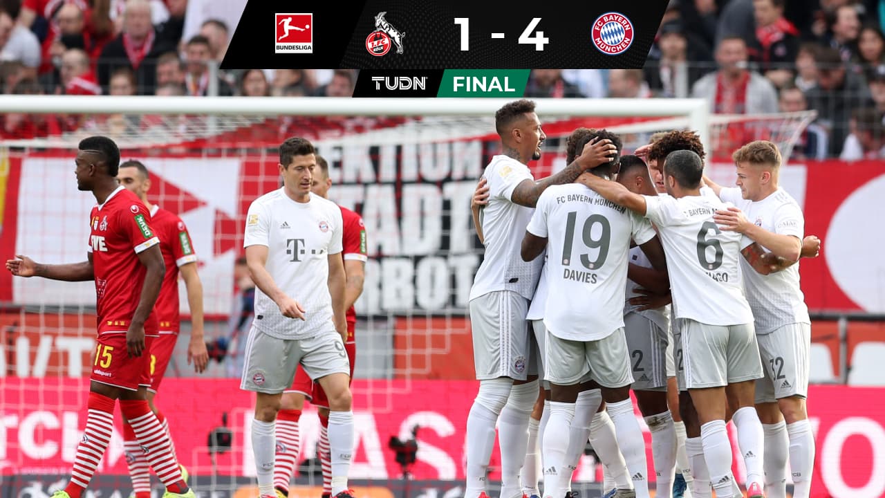 ¡Se aferra al liderato! Bayern Múnich golea al Köln