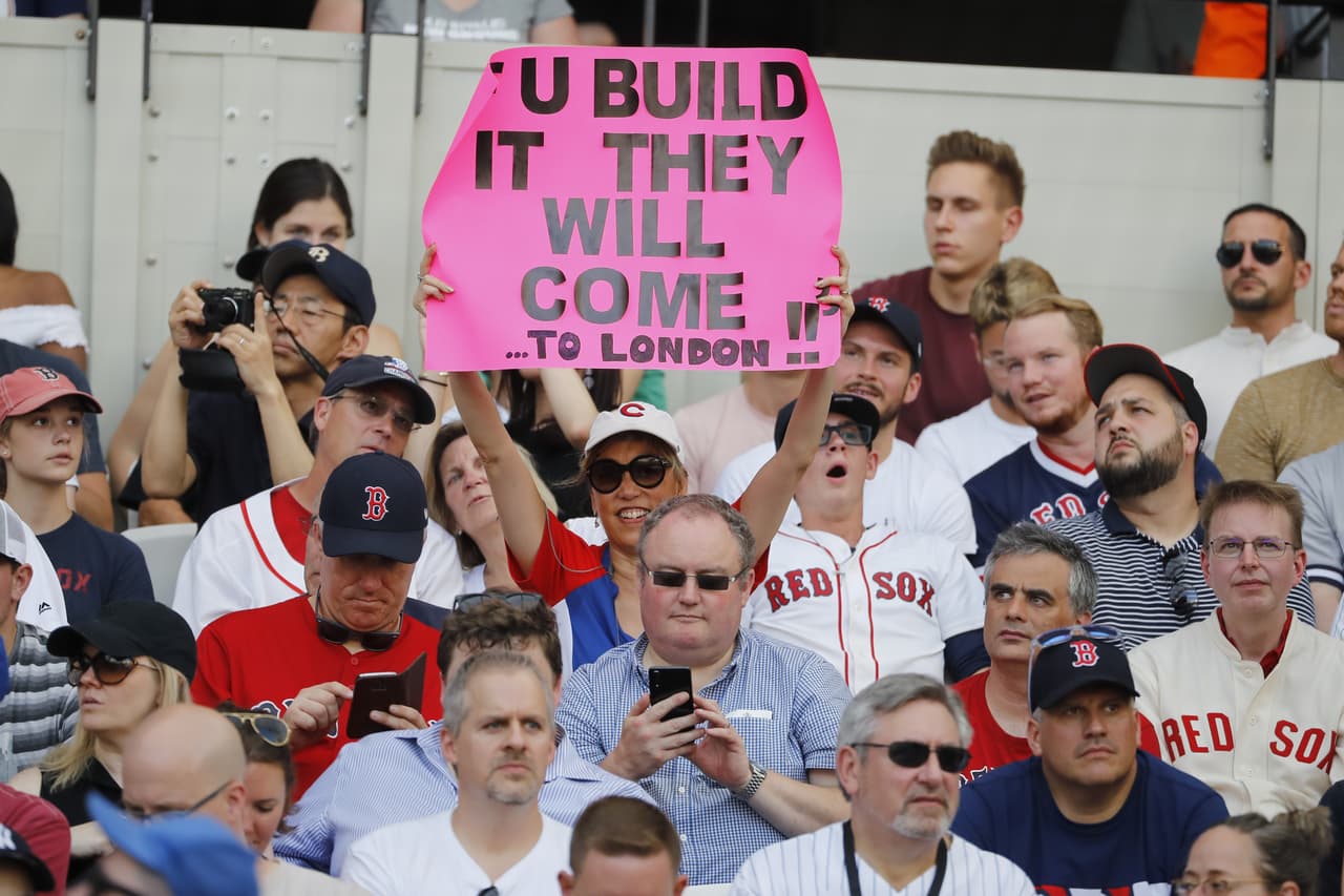 El domingo será el segundo y último juego de la serie de MLB en Londres entre Yankees y Red Sox.