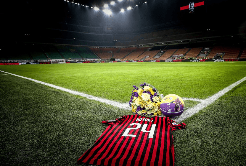 El Milan se rinde a la memoria de Kobe Bryant en San Siro