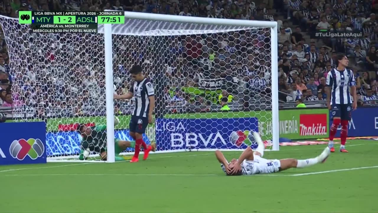 ¡GOL!  anota para Atlético San Luis. Óscar Macías