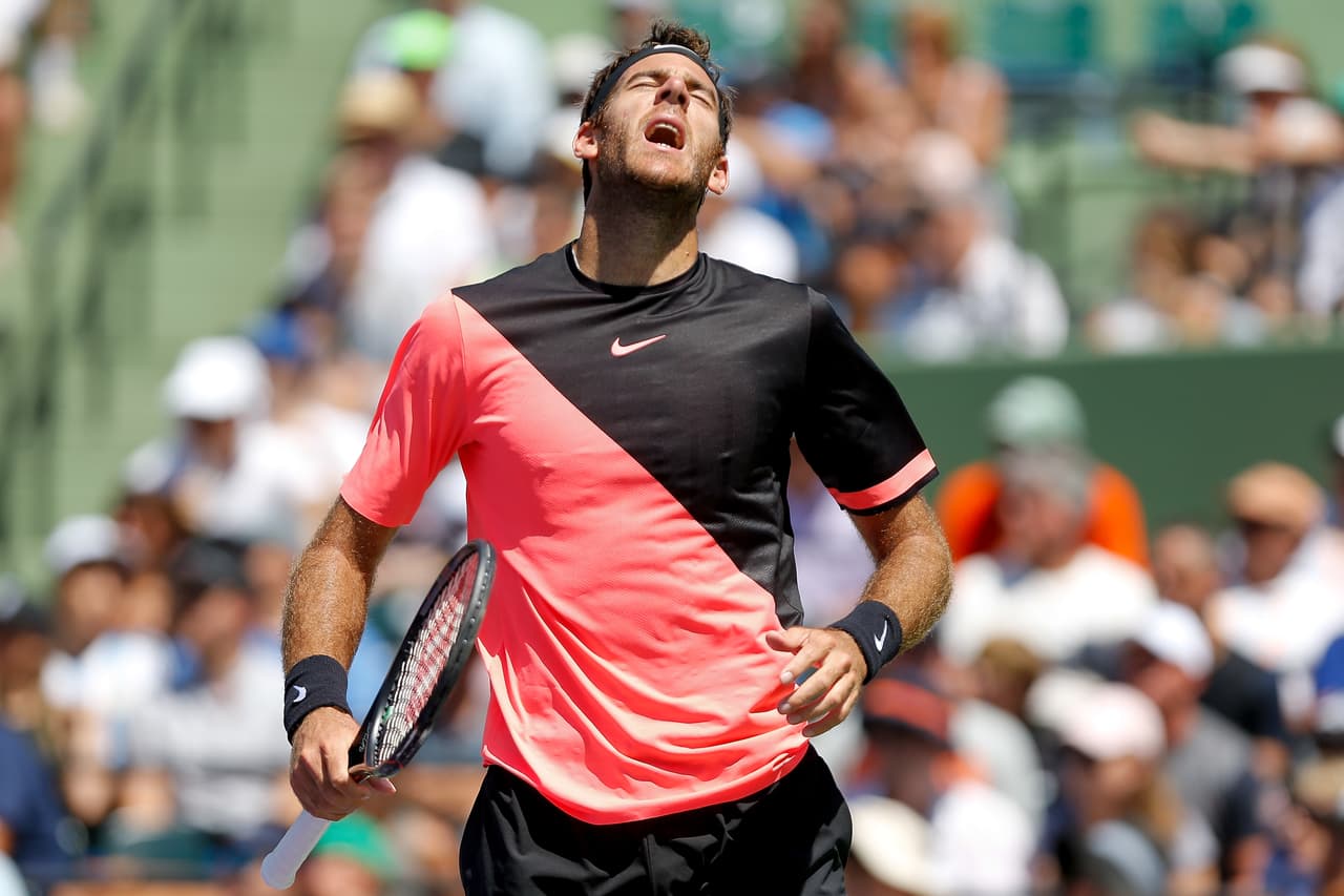 Por momentos, 'Delpo' sufrió con el partido, sobre todo en el primer set que se fue muy rápido con un contundente 6-1.