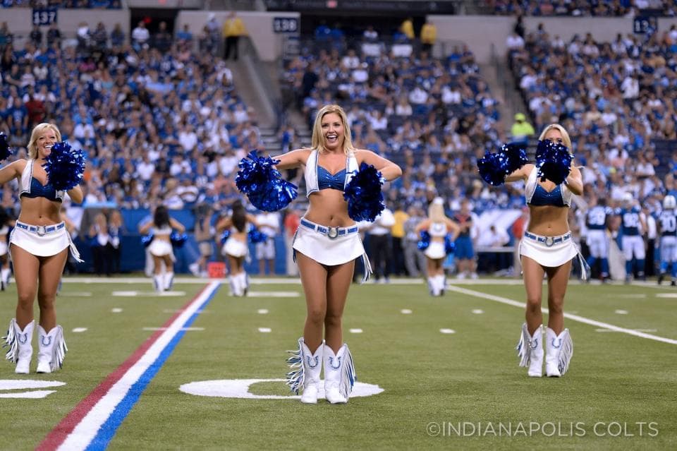 Checa esta belleza de las cheerleaders de los Indianapolis Colts (Foto: Indianapolis Colts).