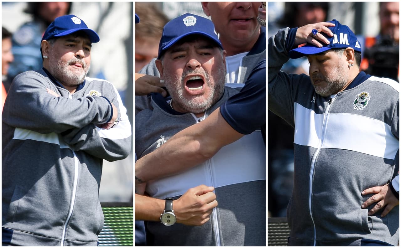 Con goles de González y Zaracho, Racing arruinó la presentación de Maradona; García descontó para Gimnasia.