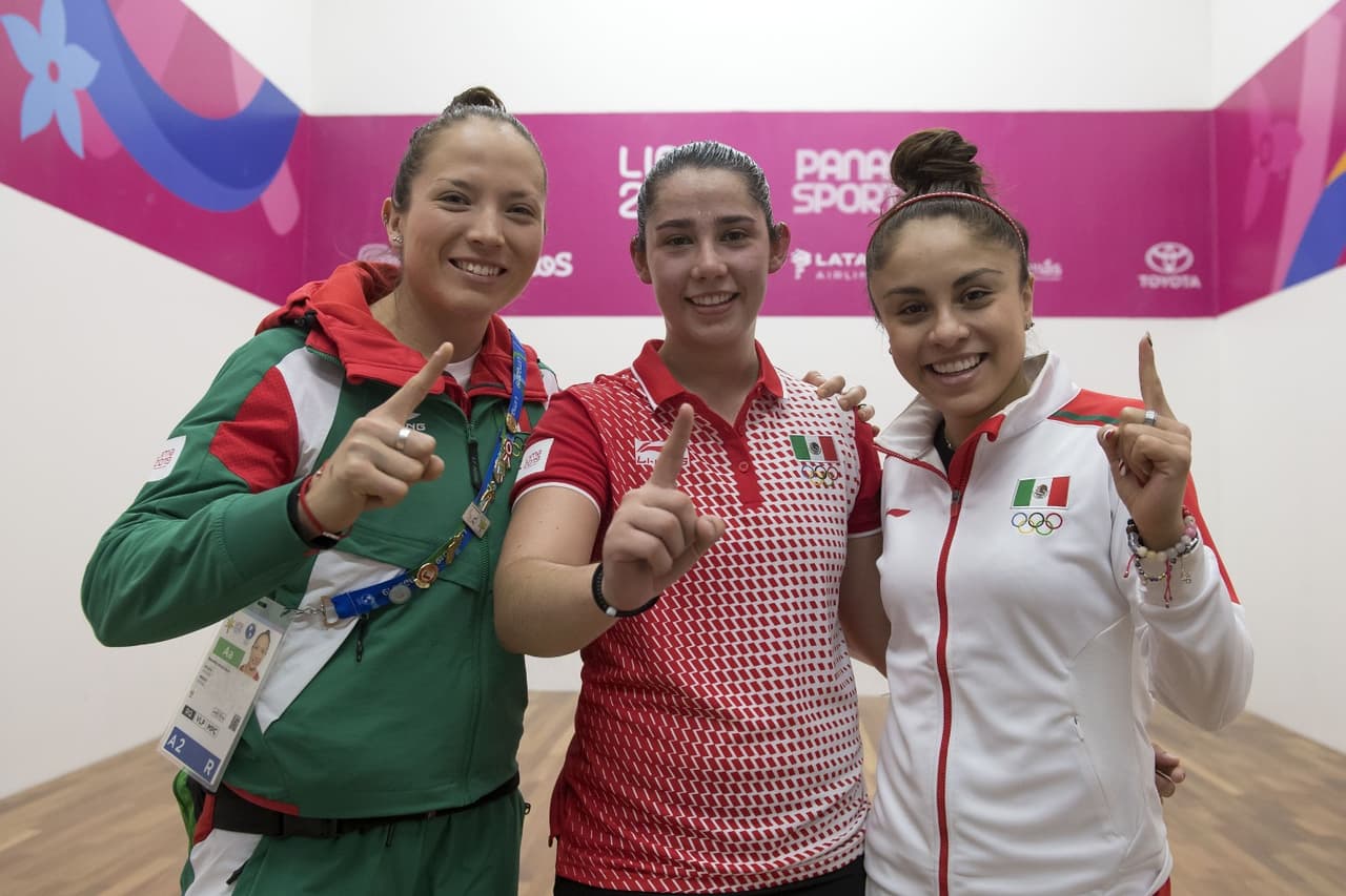Samantha Salas, Montserrat Mejía y Paola Longoria, campeonas continentales.