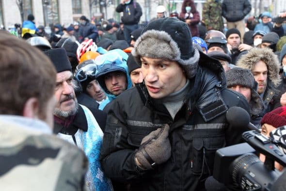 "Morire por mi pais si es necesario", ha dicho Vitali Klitschko.