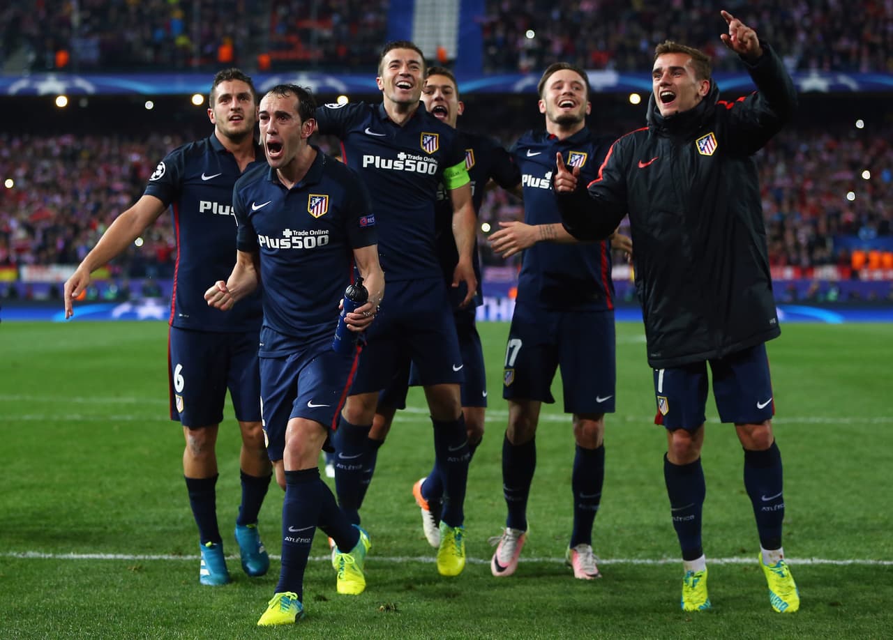 Los Colchoneros explotaron de júbilo al conseguir eliminar otra vez al Barça que venía de ganarles siete partidos consecutivos.