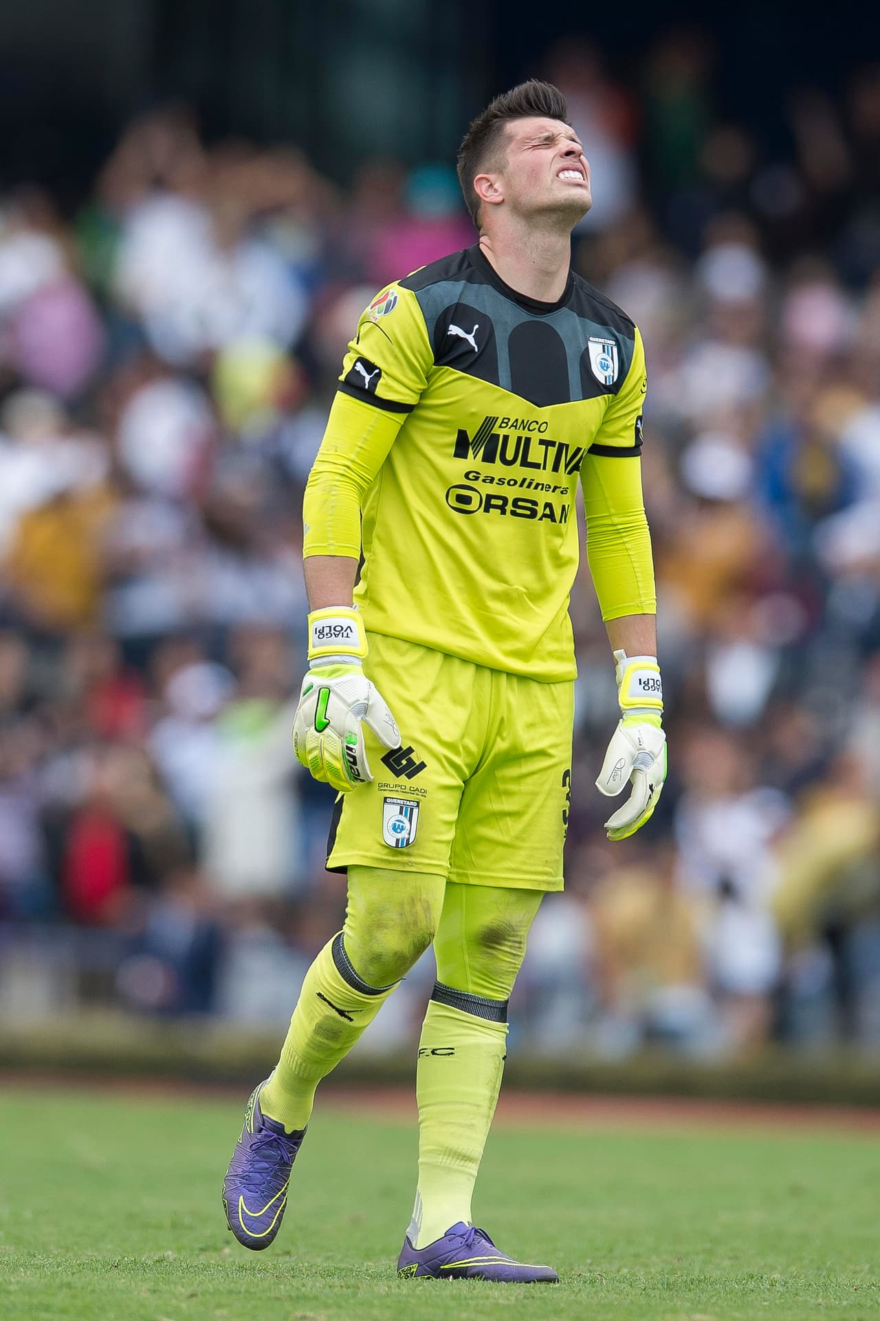 Tiago Volpi.- El arquero del Querétaro no pudo mantener la ventaja de 1-0 ante el Atlas, donde los rojinegros pudieron aprovechar las oportunidades de gol y el buen tino con el que salió Bergessio para que el encuentro terminara 1-3 a favor del Atlas.