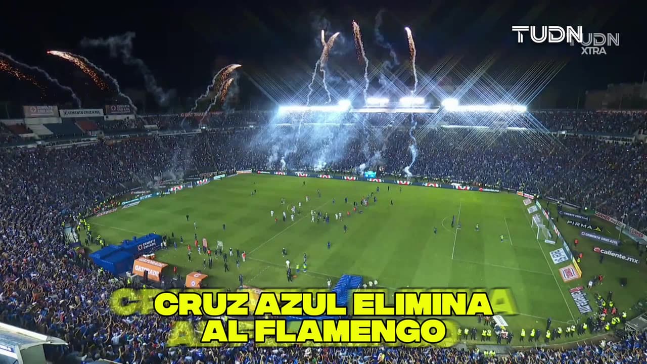 ¡La afición celeste festeja! Cruz Azul vence al Flamengo