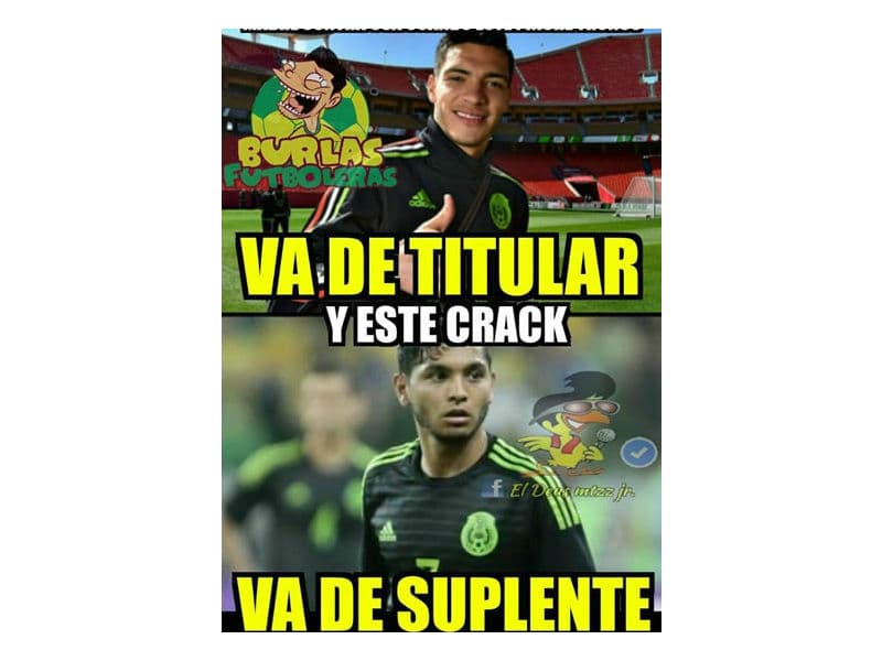 Antes de iniciar el cotejo aparecieron los memes, muchos de ellos con plena confianza de una victoria de México sobre Estados Unidos