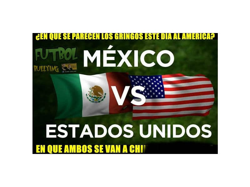 Antes de iniciar el cotejo aparecieron los memes, muchos de ellos con plena confianza de una victoria de México sobre Estados Unidos