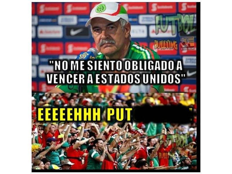 Antes de iniciar el cotejo aparecieron los memes, muchos de ellos con plena confianza de una victoria de México sobre Estados Unidos