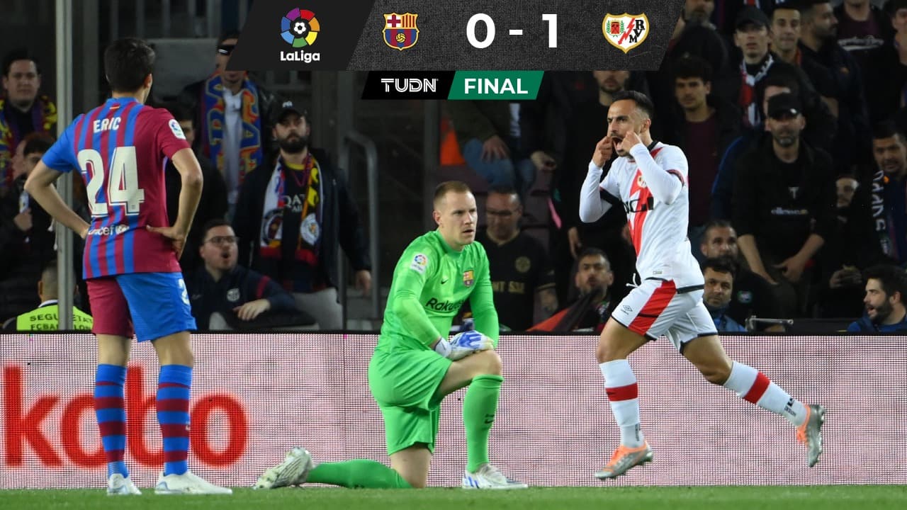 Barça pierde ante Rayo Vallecano y acerca el título al Real Madrid