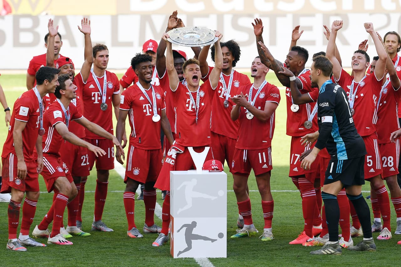 La peculiar celebración del Bayern Munich al conquistar una liga más