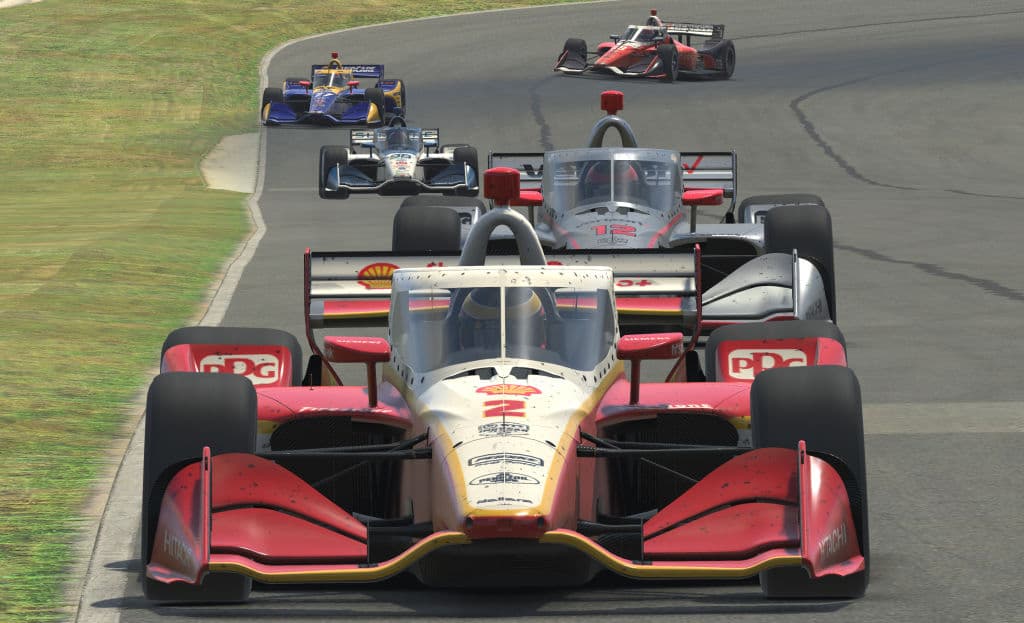 El 'aero screen' ya se ve en las carreras virtuales como un anticipo para cuando vuelvan a la pista.