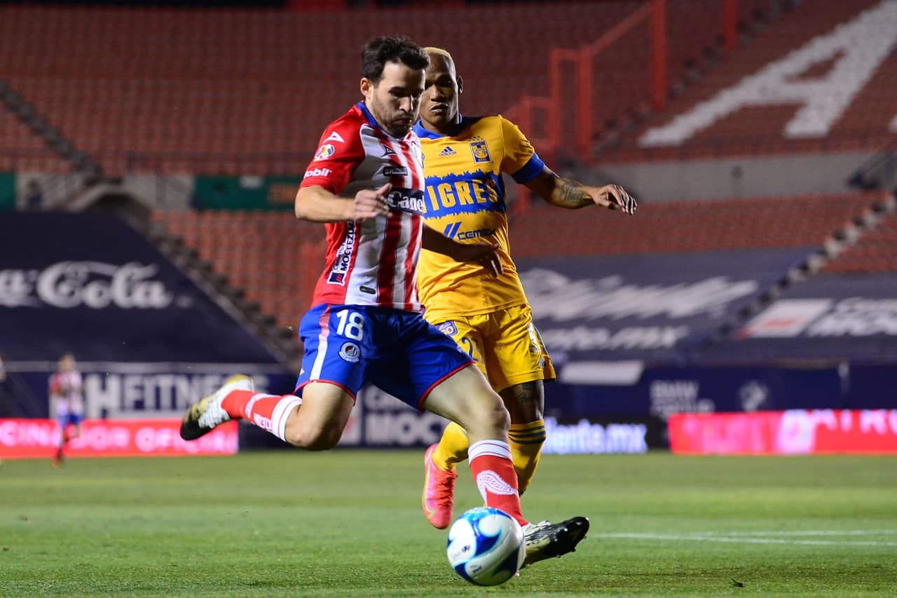 Atlético San Luis y Tigres nos regalan un empate lleno de emociones con un marcador de 2-2. Los potosinos quedan en séptimo lugar y los felinos en el octavo.
