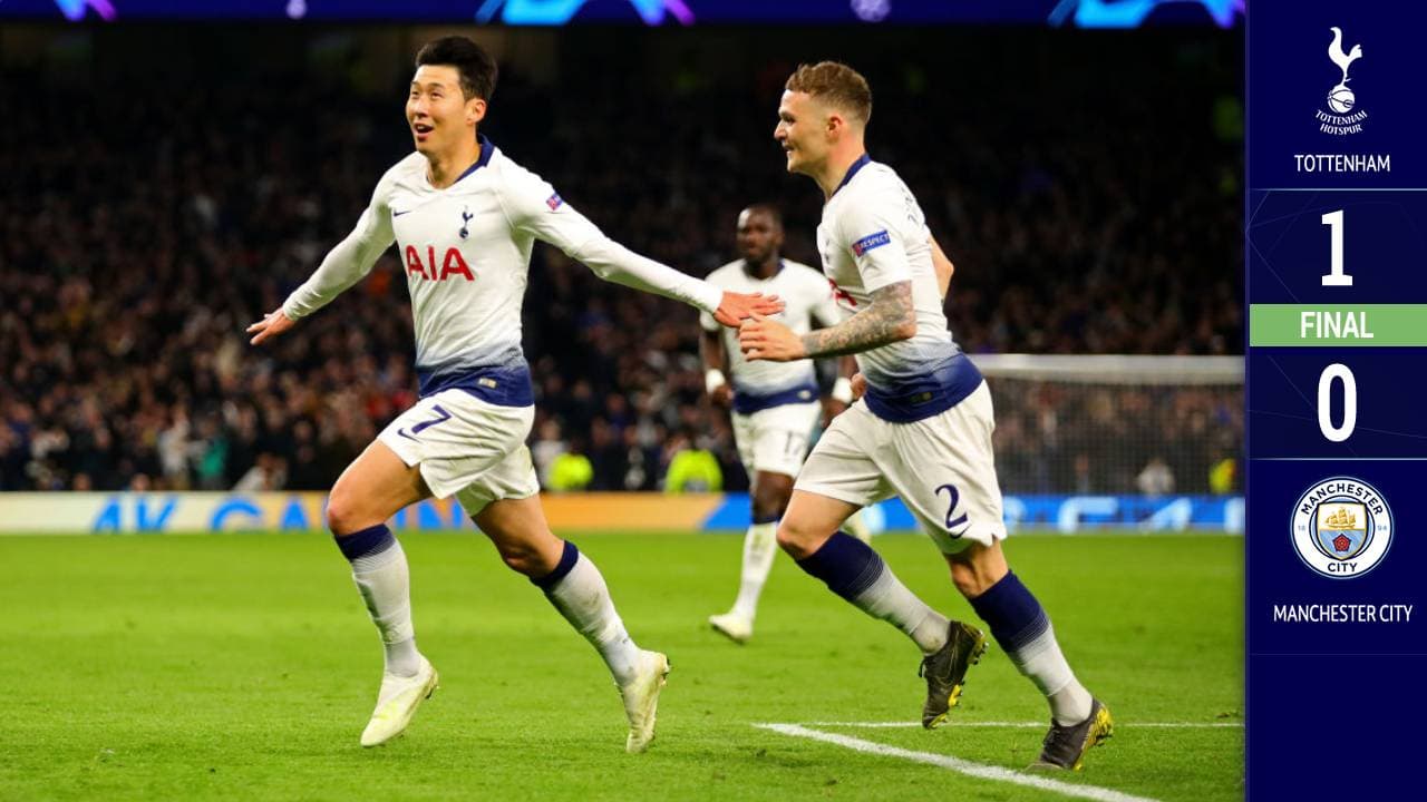 Con un polémico gol de Son, Tottenham derrotó al Manchester City