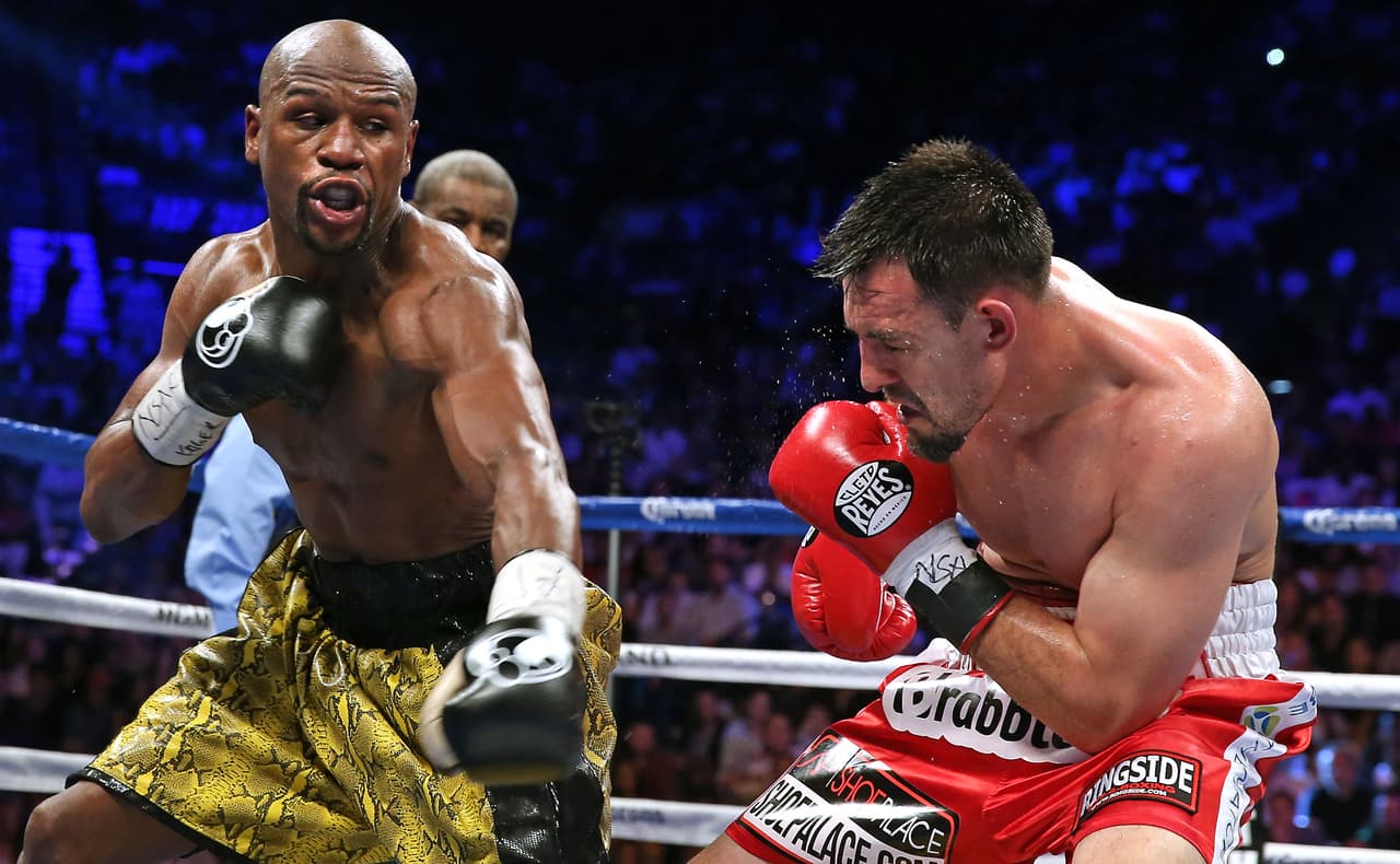 <b>2013 - Floyd Mayweather Jr. Vs. Robert Guerrero / </b>Victoria de Mayweather en el MGM Grand (Las Vegas)