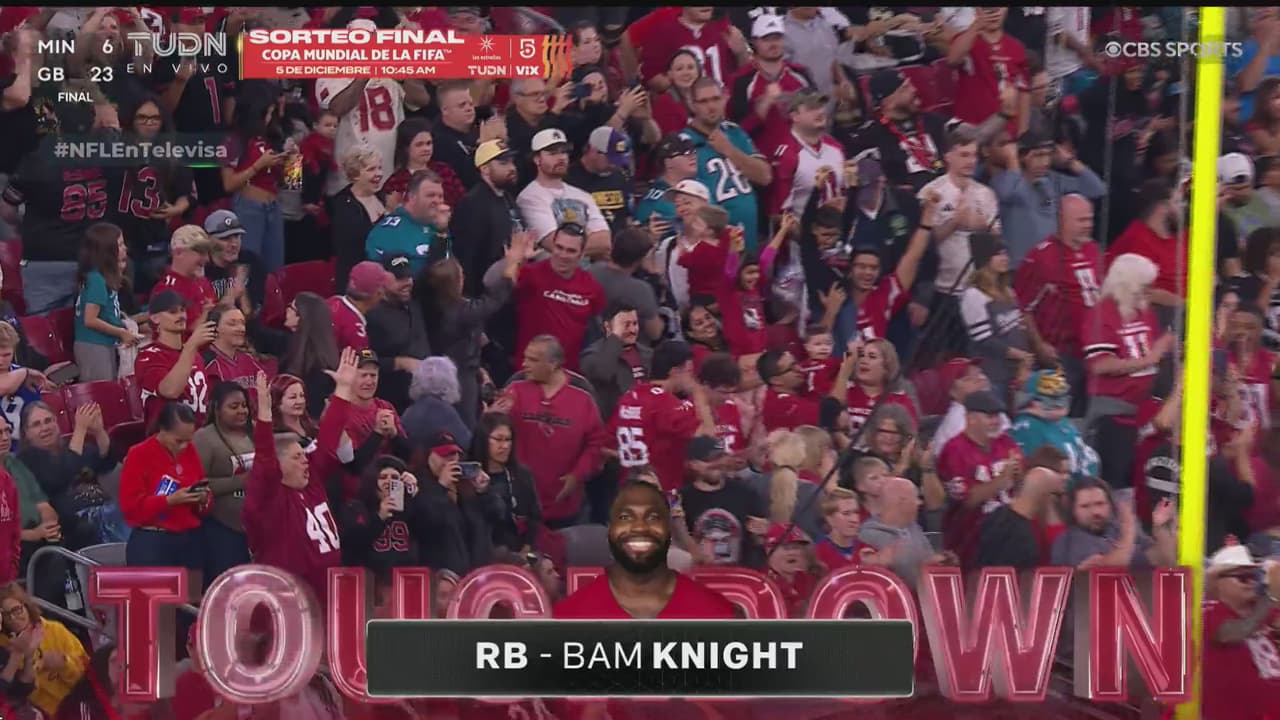¡Ahora sí se dobla la defensiva de Jaguars! TD de Bam Knight