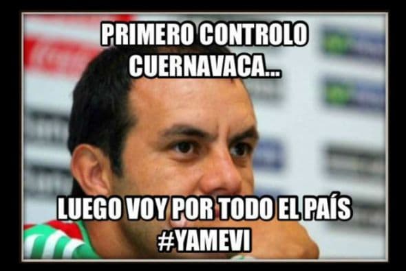 Cuauhtémoc Blanco cambió las concentraciones por los mítines políticos y las redes sociales no dejaron pasar el hecho para divertirse.