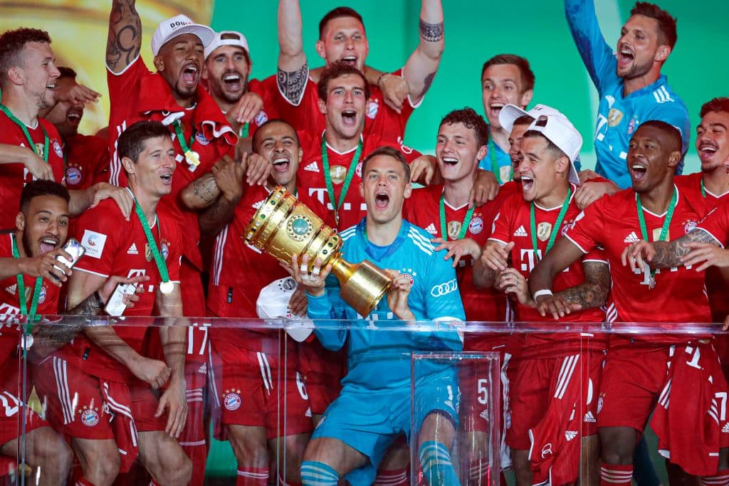 Los bávaros despacharon 4-2 a los de Leverkusen, consiguieron su vigésimo título de Copa y así festejaron su doblete en el futbol alemán.