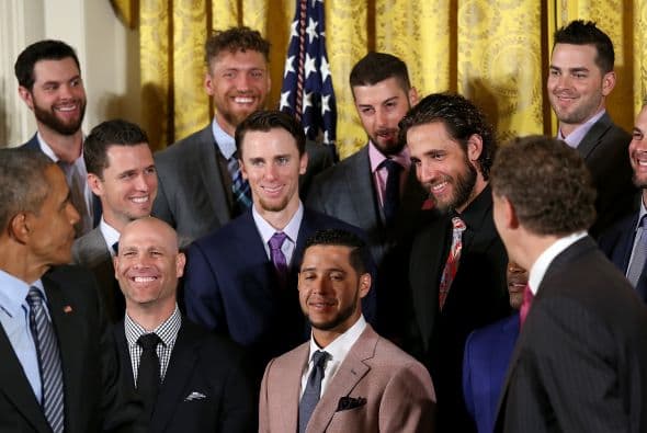 Obama recibió al equipo en la Casa Blanca por tercera vez en cinco años.
