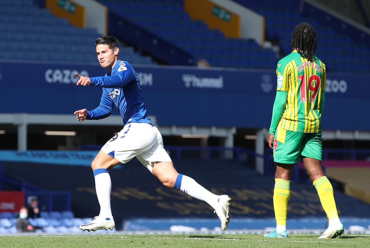 ¡Magia! James Rodríguez anotó su primer gol en Premier League