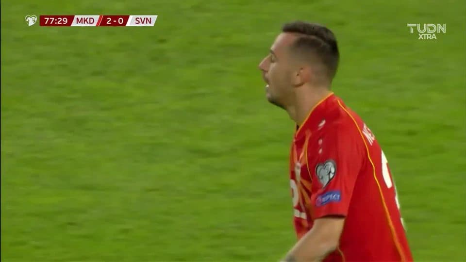 Tiro desviado de Ilija Nestorovski