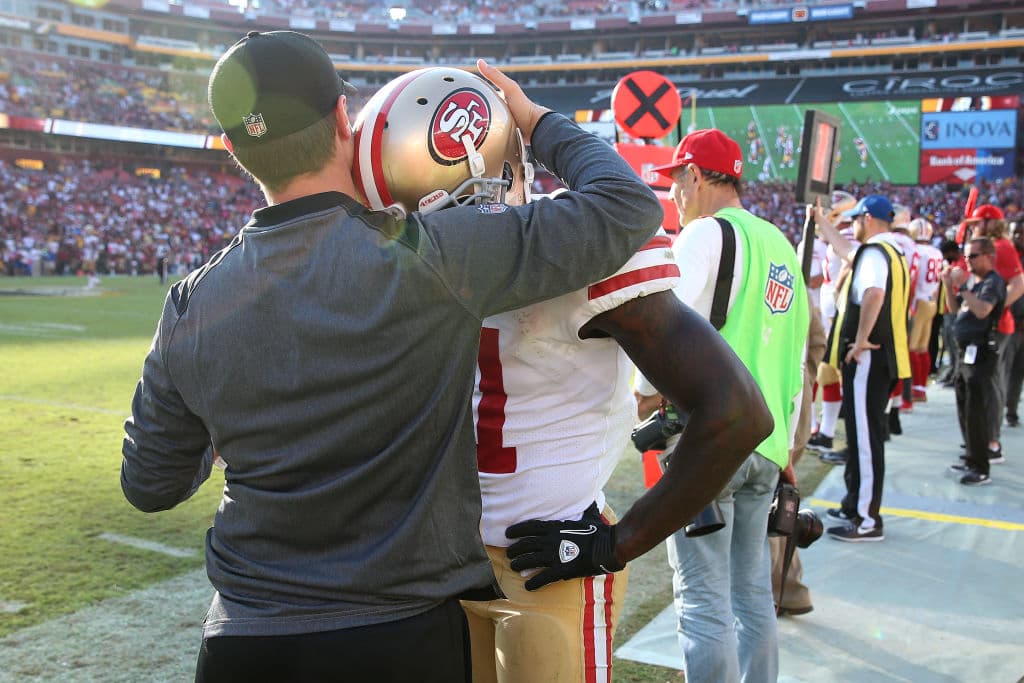 Con los 49ers abajo por dos puntos en el minuto final, Beathard los condujo hacia el rango de gol de campo con un pase de 12 yardas al ex receptor de Washington Pierre Garcon. No obstante, Beathard fue interceptado momentos después por Kendall Fuller para sellar el resultado a favor de los Redskins.
