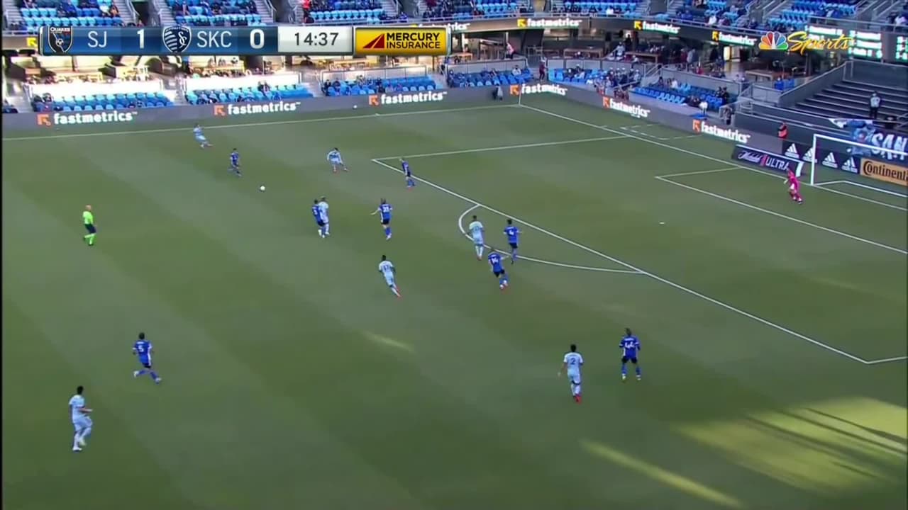 Genialidad y asistencia de Pulido para el 1-1 de Sporting KC