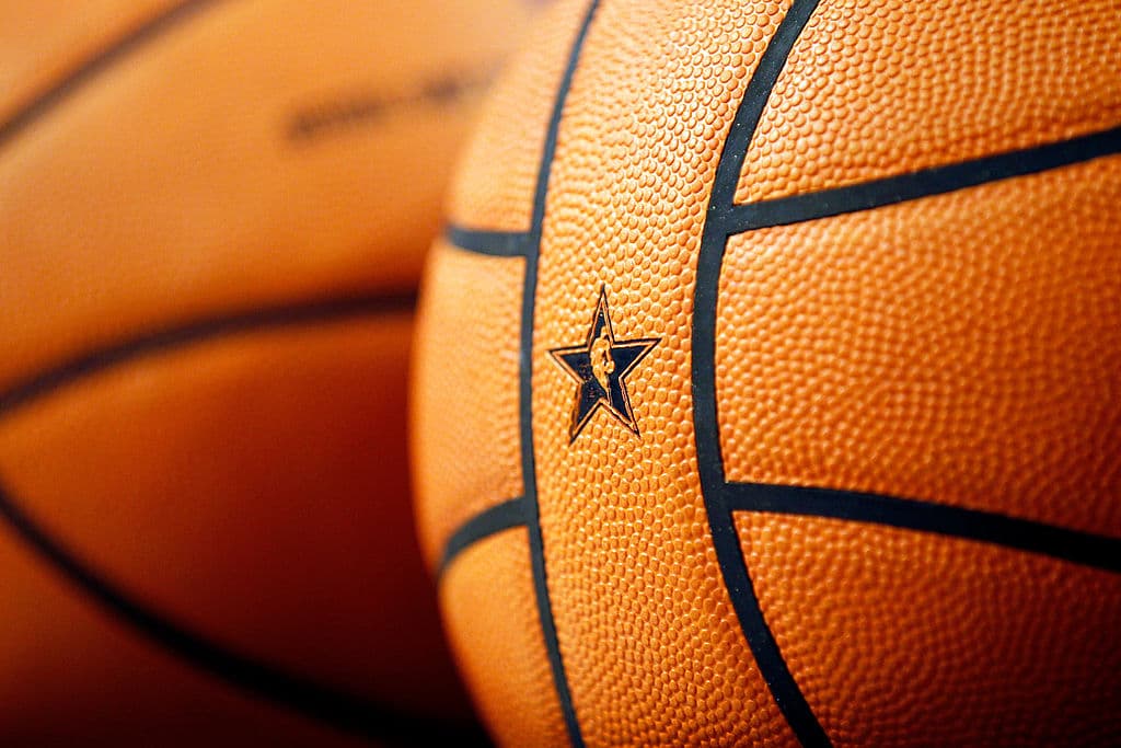 ORLANDO, FL - FEBRUARY 25: A detail of an offical NBA All-Star basketball is seen during the Taco Bell Skills Challenge part of 2012 NBA All-Star Weekend at Amway Center on February 25, 2012 in Orlando, Florida. NOTE TO USER: User expressly acknowledges and agrees that, by downloading and or using this photograph, User is consenting to the terms and conditions of the Getty Images License Agreement. (Photo by Mike Ehrmann/Getty Images)