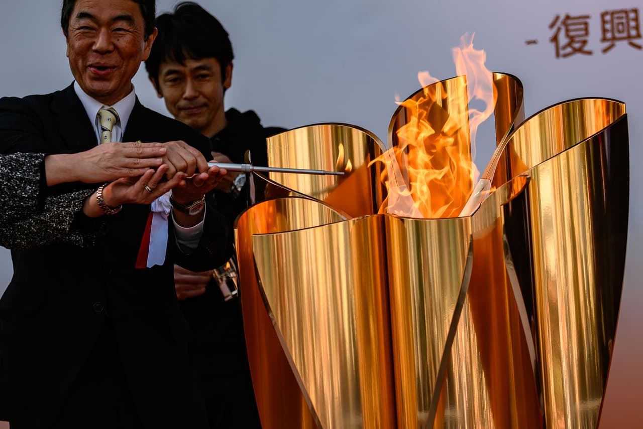 La llama olímpica ya está en Japón para Tokyo 2020