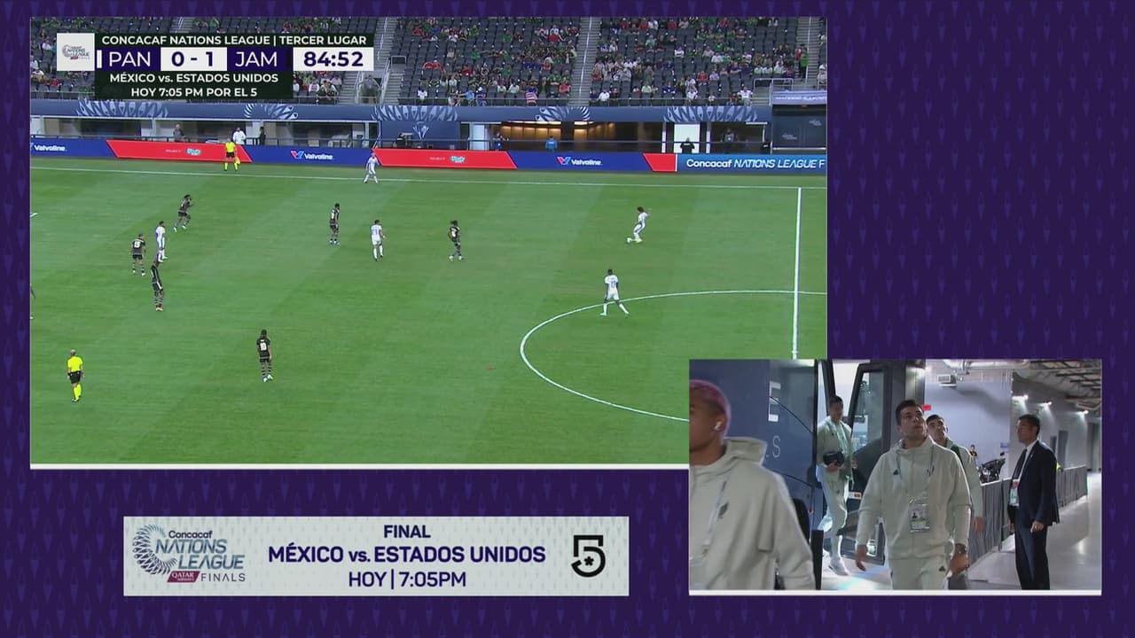 ¡Llega el Tri! México arriba al estadio para la final de Nations League