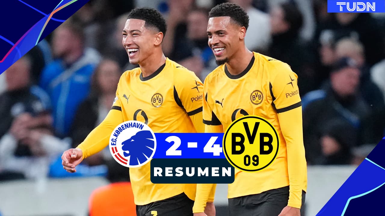 Resumen | Dortmund mantiene invicto con goleada en Copenhague