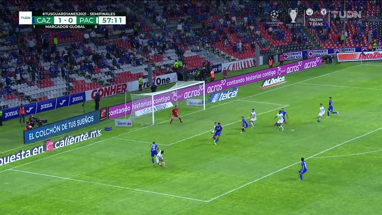 ¡TIRO ATAJADO! disparo por Oscar Murillo.