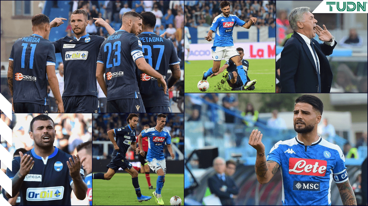 El conjunto de Carlo Ancelotti empata el encuentro ante el SPAL 1-1 y el mexicano, Hirving Lozano, no pisó el terreno de juego.