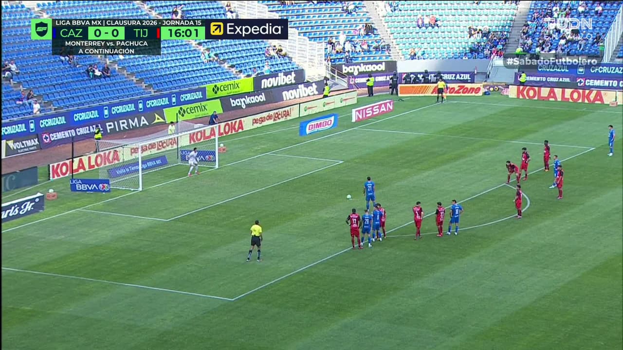 ¡GOL!  anota para Cruz Azul. Gabriel Fernández